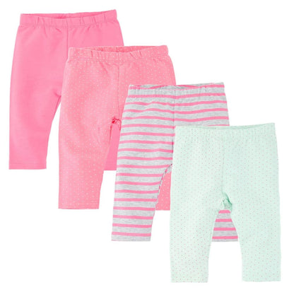 Autumn Baby Boy Girl Leggings Pants 4-Pack Set