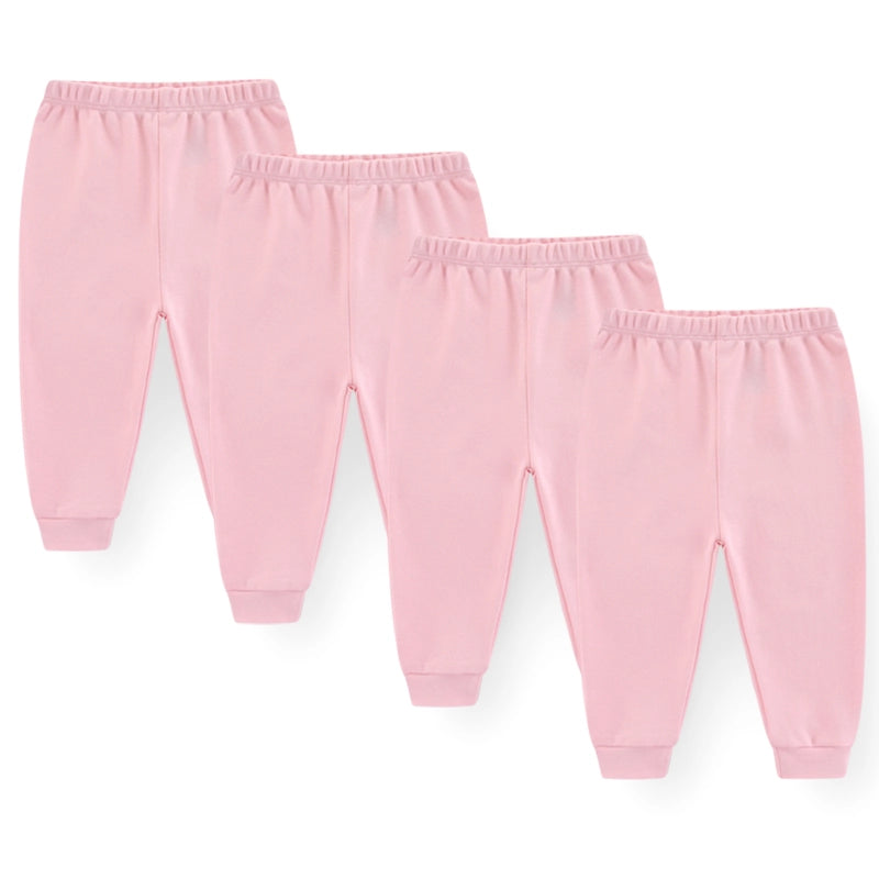 Infant Cotton Leggings Pants 4Pcs Set