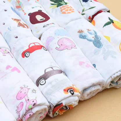 Bamboo Cotton Muslin Baby Swaddle Blanket