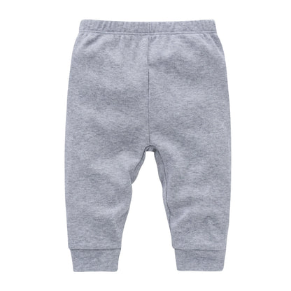 100% Cotton Baby Pants - Plain Colors New Born Baby Boy Girl