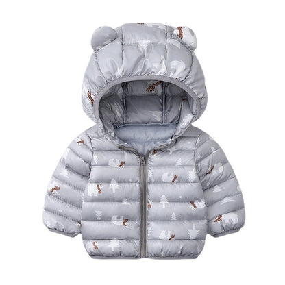 Christmas Deer Baby Boy Girl Jacket with Hood