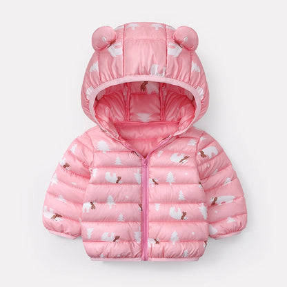 Christmas Deer Baby Boy Girl Jacket with Hood