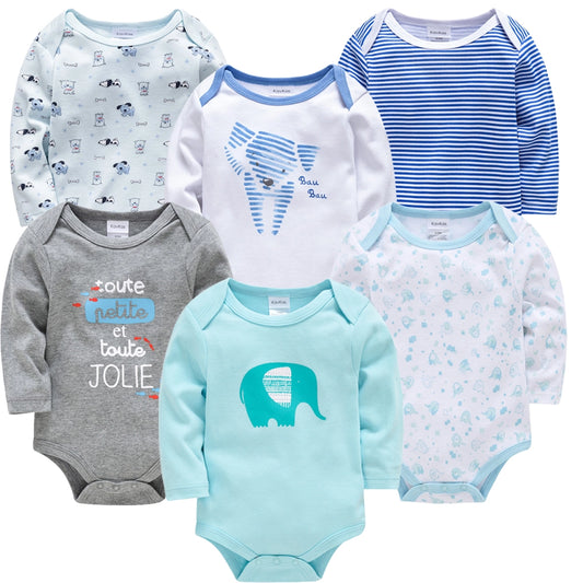 Baby Boy Girl Bodysuit Onesie Set 3pc And 6pc - 100% Cotton