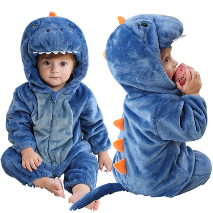 Blue Dinosaur Halloween Baby Dinosaur Romper Costume
