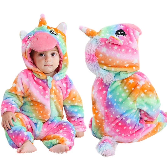 Rainbow Unicorn Halloween Baby Rompers Costume