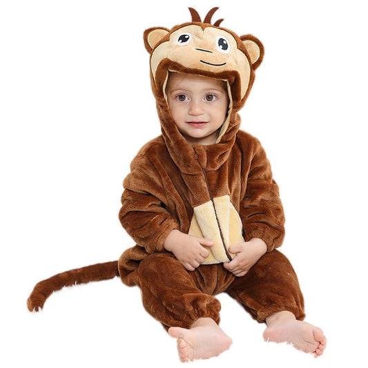 Monkey Halloween Baby Hooded Rompers Costume