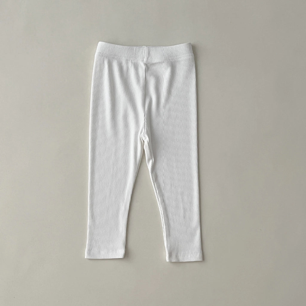Autumn Kids Girls Ribbed Leggings & Striped Pants