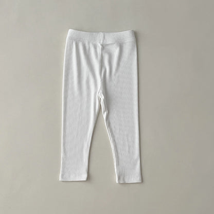 Autumn Kids Girls Ribbed Leggings & Striped Pants