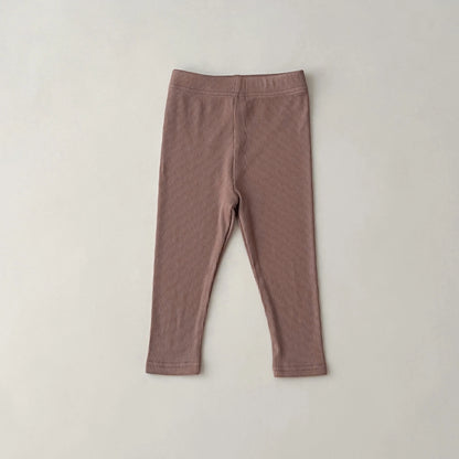 Autumn Kids Girls Ribbed Leggings & Striped Pants