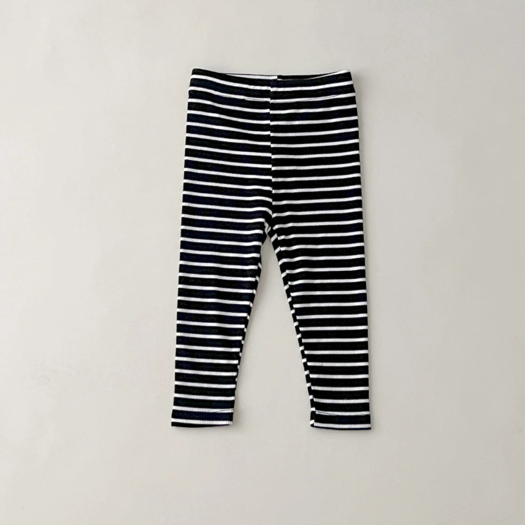 Autumn Kids Girls Ribbed Leggings & Striped Pants