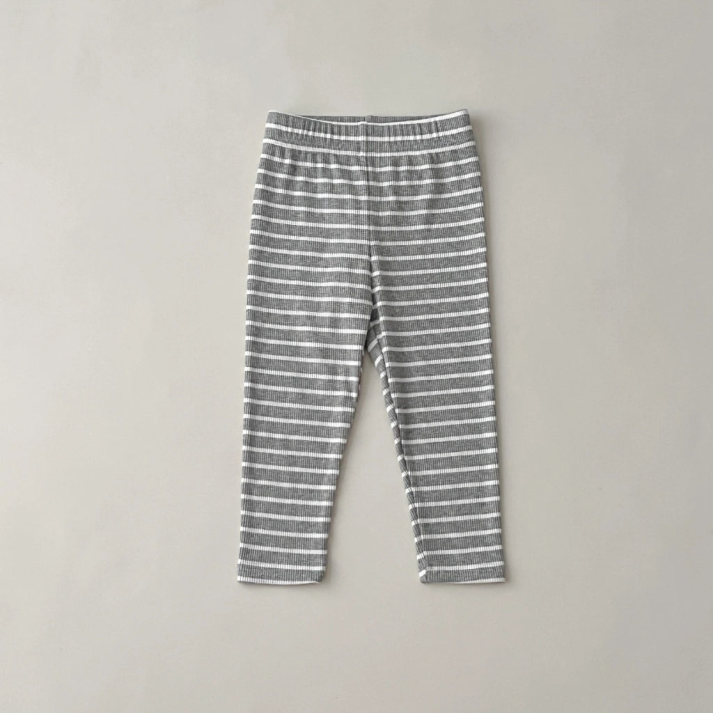Autumn Kids Girls Ribbed Leggings & Striped Pants