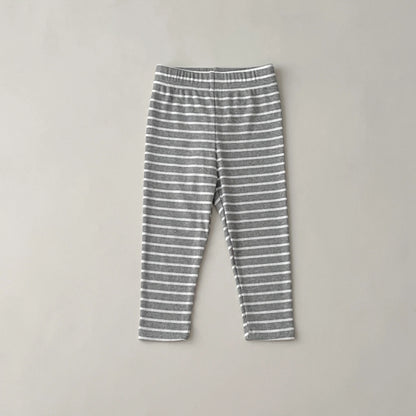 Autumn Kids Girls Ribbed Leggings & Striped Pants