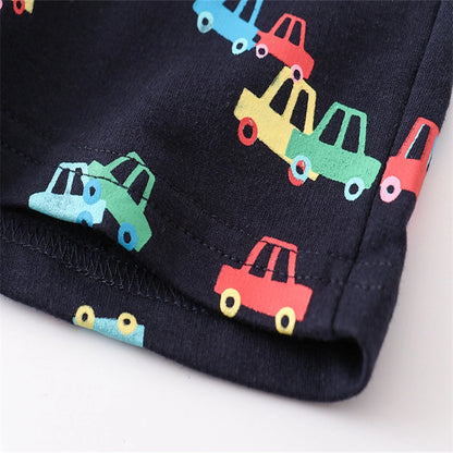 Baby Boys Shorts - With Car Prints