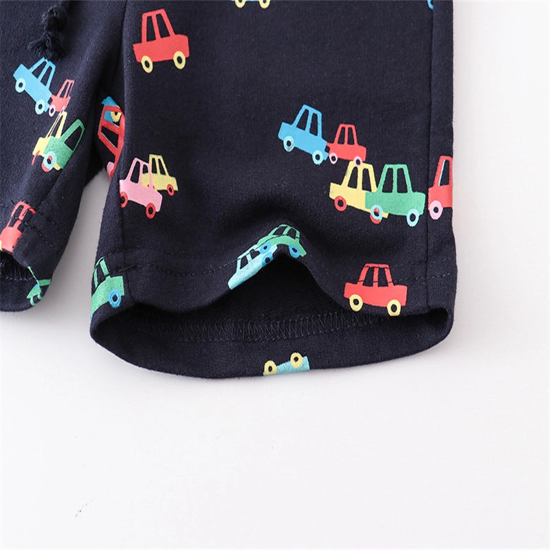 Baby Boys Shorts - With Car Prints