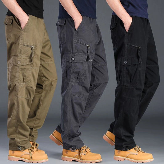 Tactical Cargo Boys Pants - Multi-Pocket Army Trousers
