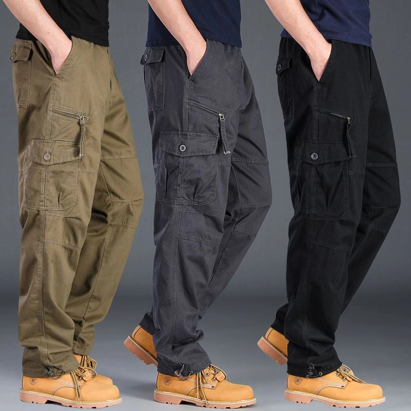 Tactical Cargo Boys Pants - Multi-Pocket Army Trousers