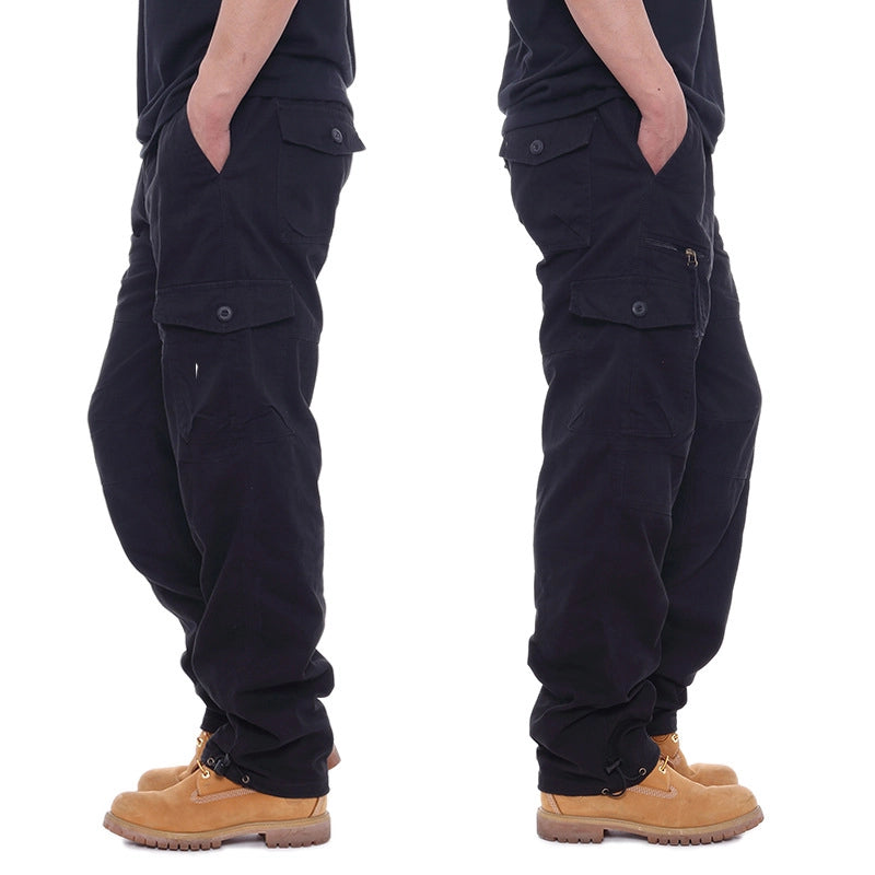 Tactical Cargo Boys Pants - Multi-Pocket Army Trousers