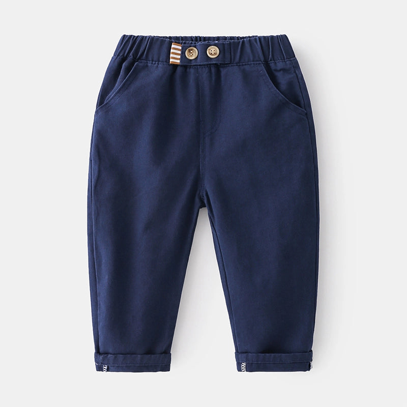 Kids Boys Cotton Casual Pants Trousers for 2-8 Years