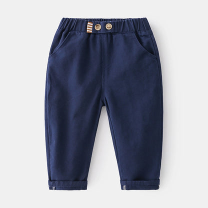 Kids Boys Cotton Casual Pants Trousers for 2-8 Years