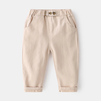 Kids Boys Cotton Casual Pants Trousers for 2-8 Years