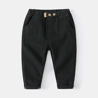 Kids Boys Cotton Casual Pants Trousers for 2-8 Years