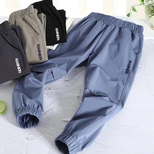 Boys Spring Casual Cotton Pants Trousers