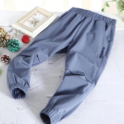 Boys Spring Casual Cotton Pants Trousers