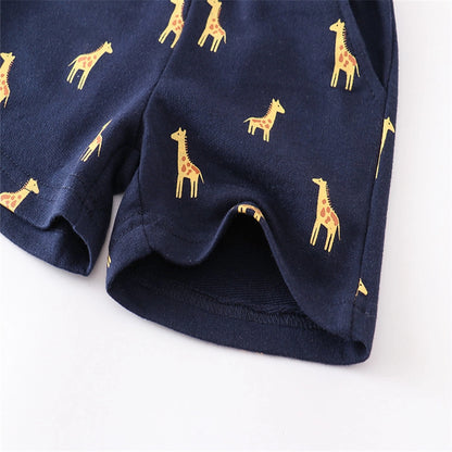 Animal Car Print Kids Shorts Giraffe Sharks etc
