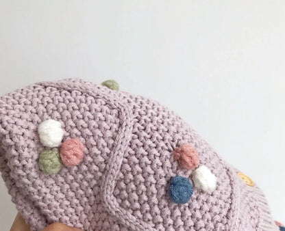 Kids Hairball Cardigan Baby Girl Sweater
