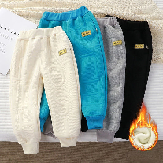 Thick Winter Sweatpants for Kids Boys