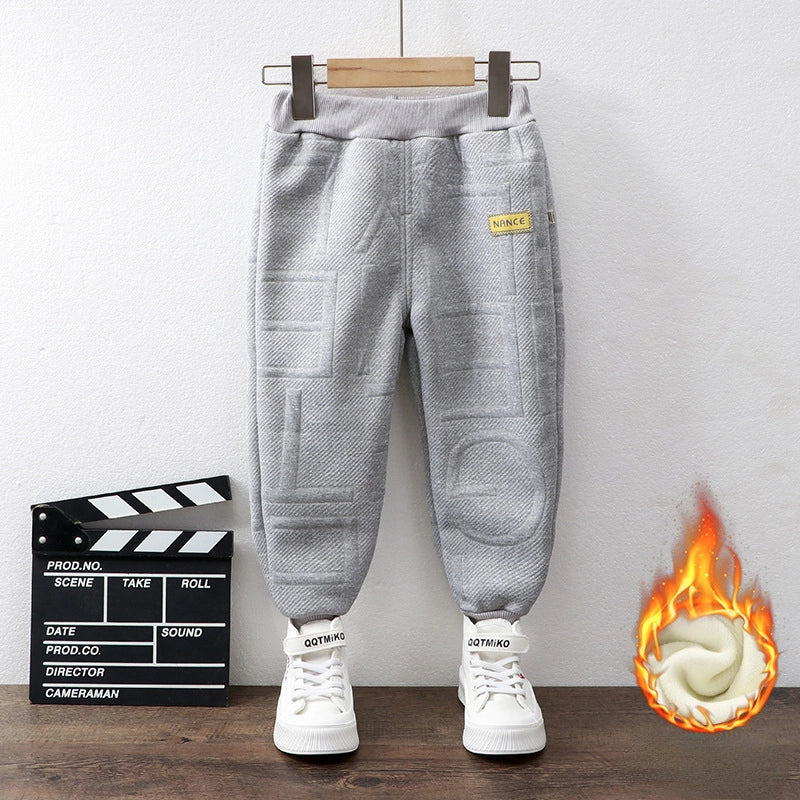 Thick Winter Sweatpants for Kids Boys