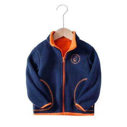 Windproof Fleece Boys Jacket Full Sleeve for Kids Boys Girls