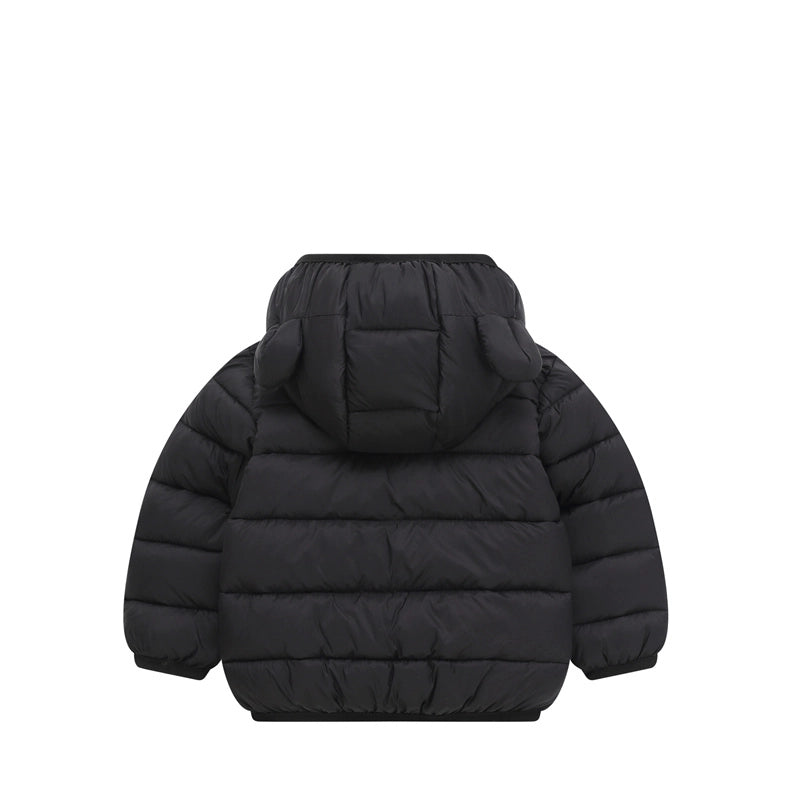 Cute Solid Hooded Cotton Jackets 2-6 Years Boys Girls