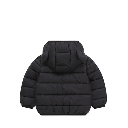 Cute Solid Hooded Cotton Jackets 2-6 Years Boys Girls