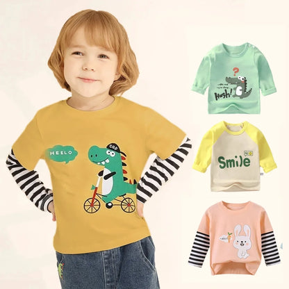 High-Quality Cartoon Print Kids T-Shirt Boys