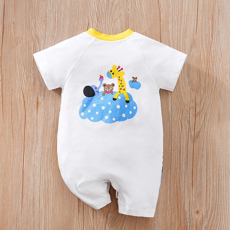 Cute Cartoon Animal Print Baby Bodysuit(unisex)