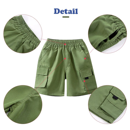 Comfortable Summer Cargo Shorts for Boys