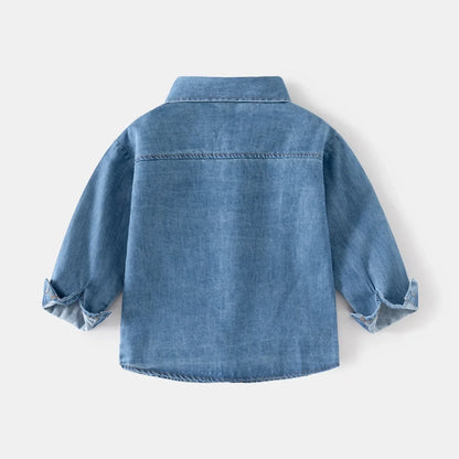 Kids Denim Academy Style Shirt