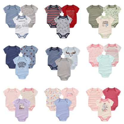 3Pc Baby Bodysuit Set | Cute Cotton Unisex Onesies (Copy)