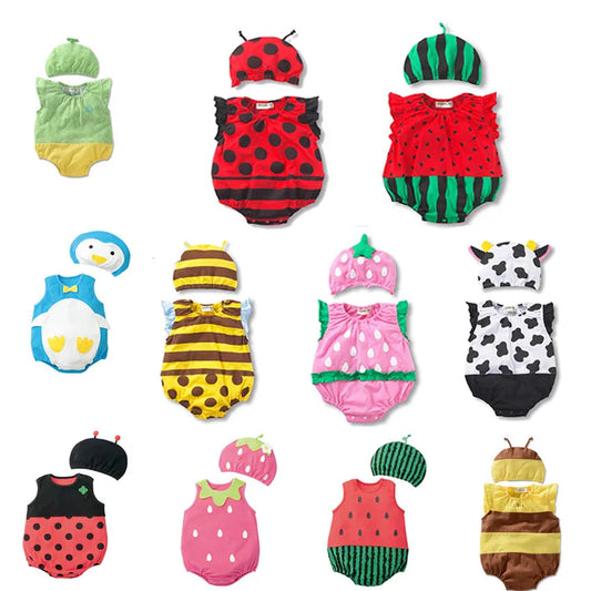Newborn Baby Romper Set + Hat