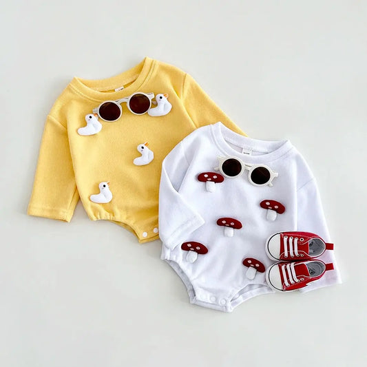 Cute Baby Triangle Bubble Romper