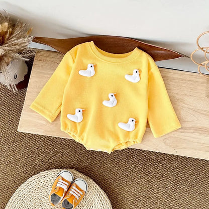 Cute Baby Triangle Bubble Romper