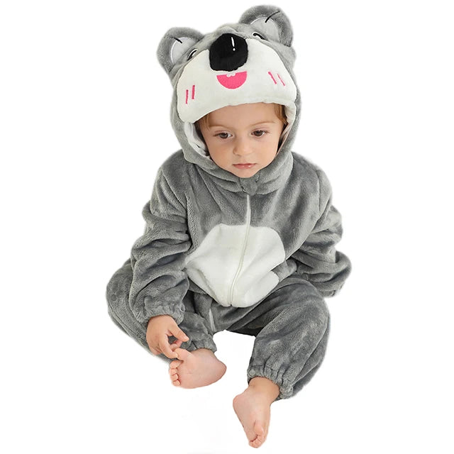 Koalas Halloween Baby Rompers Winter Hooded Costume