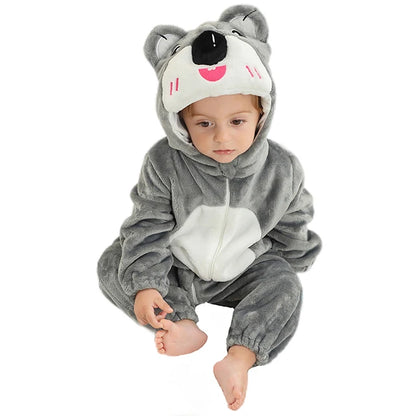 Koalas Halloween Baby Rompers Winter Hooded Costume