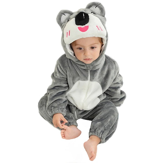 Koalas Halloween Baby Rompers Winter Hooded Costume